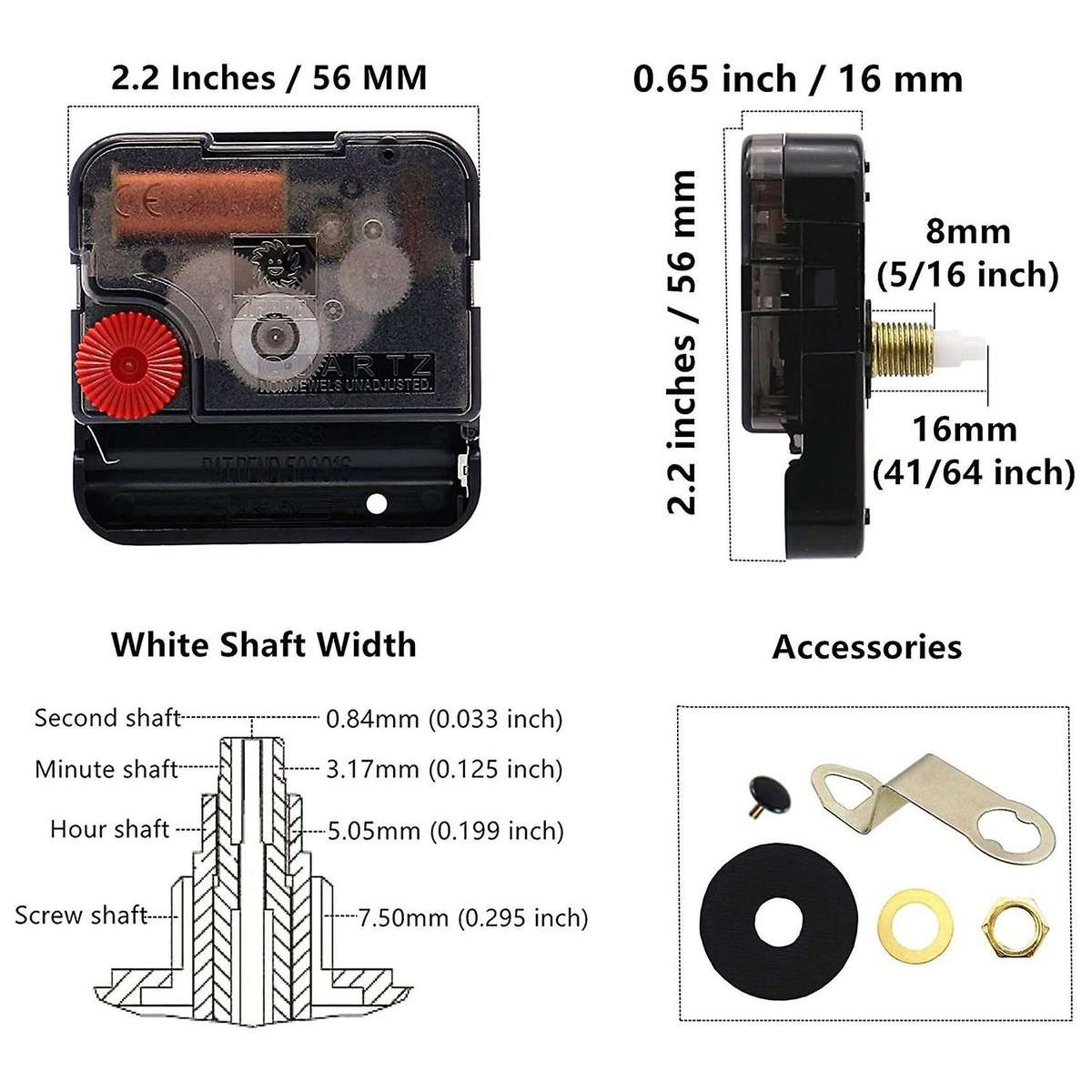 Quartz Clock Movement Replacement Quartz Wall Clock Movement Mechanism Diy Clocks Clockwork Mechani