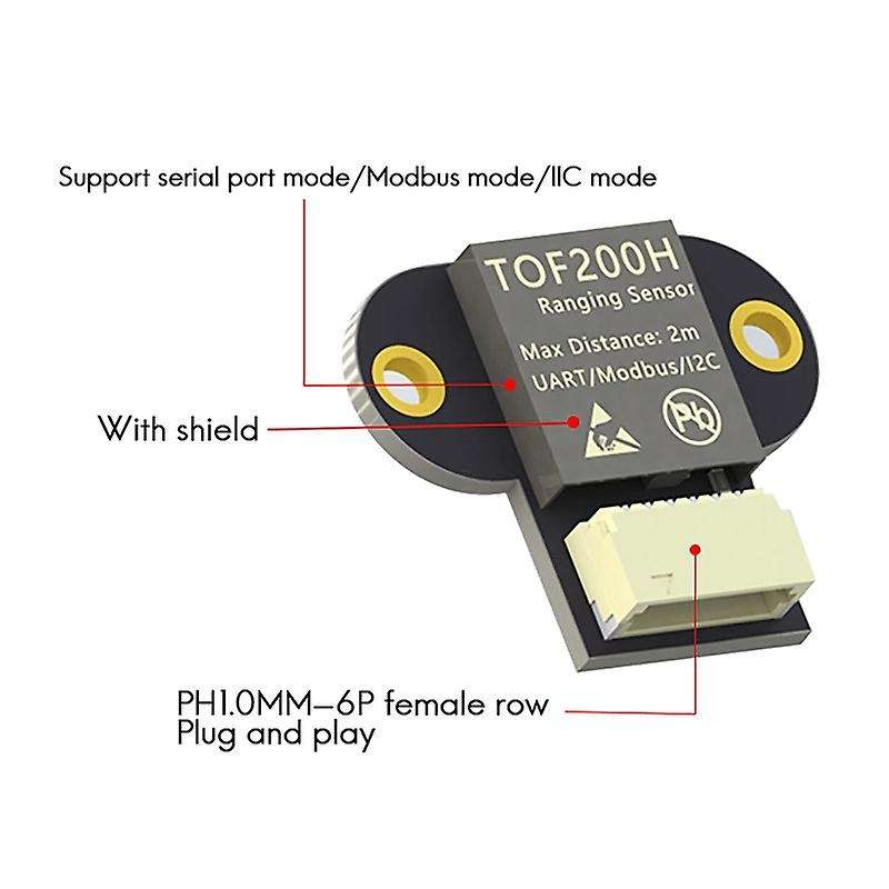 Range Sensor Module TOF400H 4M Distance Sensor Module MODBUS UART I2C IIC Output for with Cable