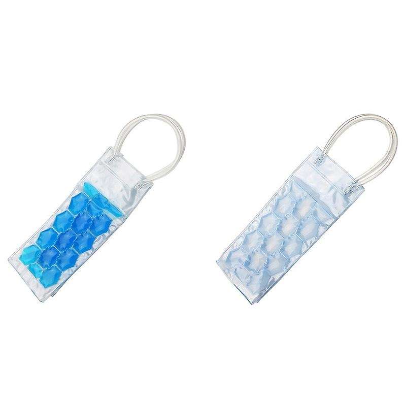 Rapid Ice Wine Cooler Plastic Beer Cooler Bag Outdoors Ice Gel Bag Picnic Cool Bags Wine Cooler(Blue