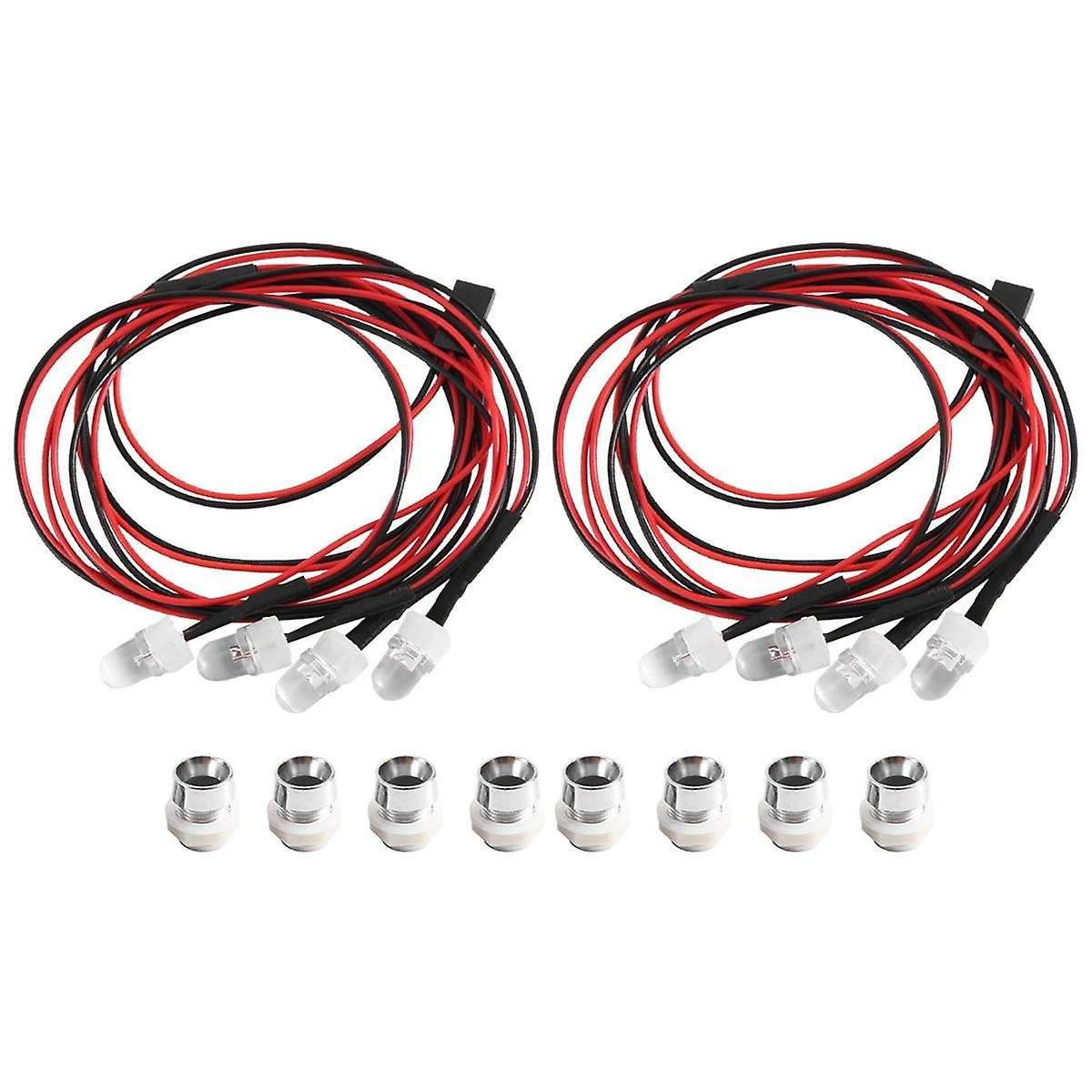 RC Car Lights 3-9V Light Set Headlight Head Light for 1/5 1/8 1/10 1/12 1/14 RC Model Car Truck LED,