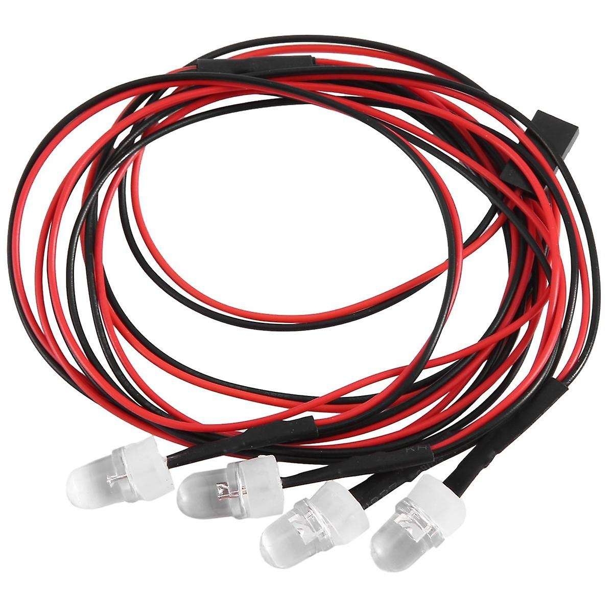 RC Car Lights 3-9V Light Set Headlight Head Light for 1/5 1/8 1/10 1/12 1/14 RC Model Car Truck LED,