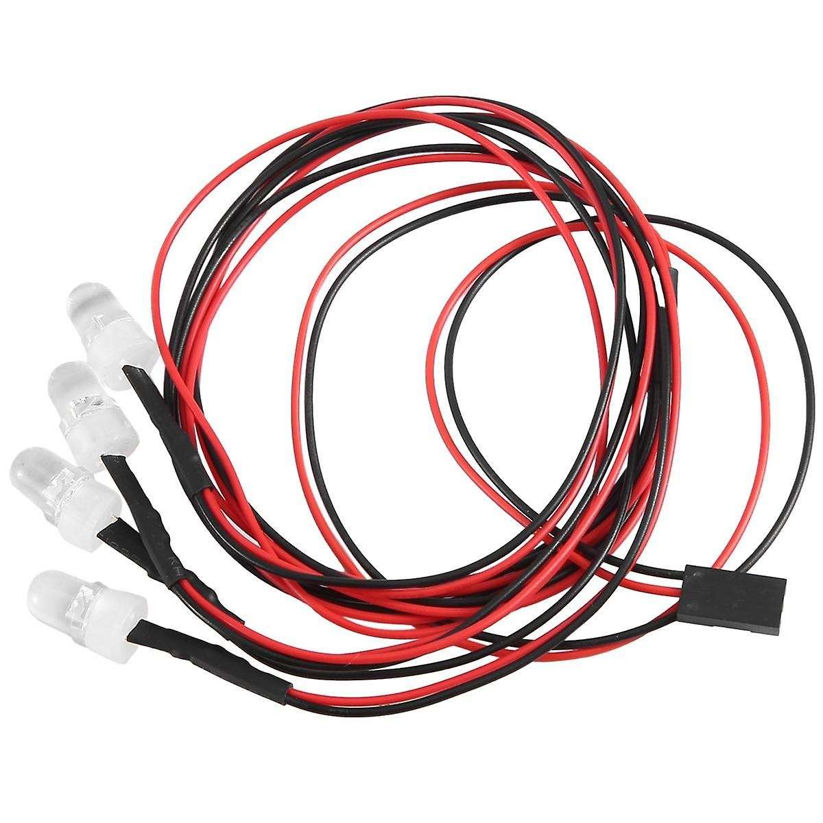 RC Car Lights 3-9V Light Set Headlight Head Light for 1/5 1/8 1/10 1/12 1/14 RC Model Car Truck LED,