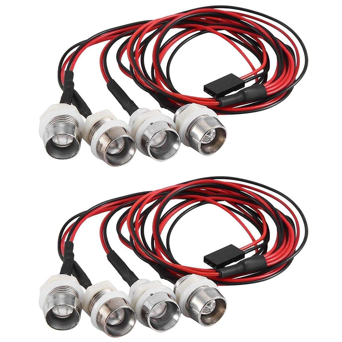 RC Car Lights 3-9V Light Set Headlight Head Light for 1/5 1/8 1/10 1/12 1/14 RC Model Car Truck LED,