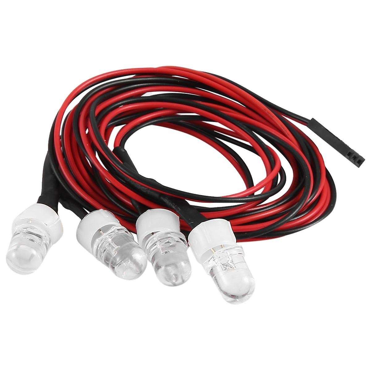 RC Car Lights 3-9V Light Set Headlight Head Light for 1/5 1/8 1/10 1/12 1/14 RC Model Car Truck LED,