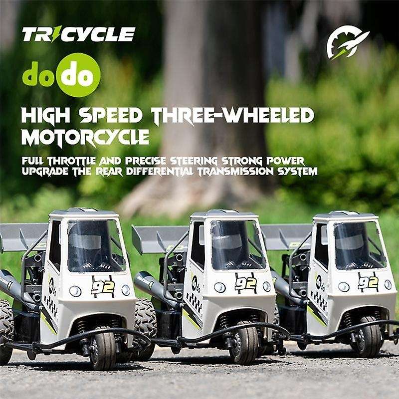 Rc Car Motor Tricycle 2.4G SERVO Remote Control Light and Sound High Speed Emulation Motorcycles