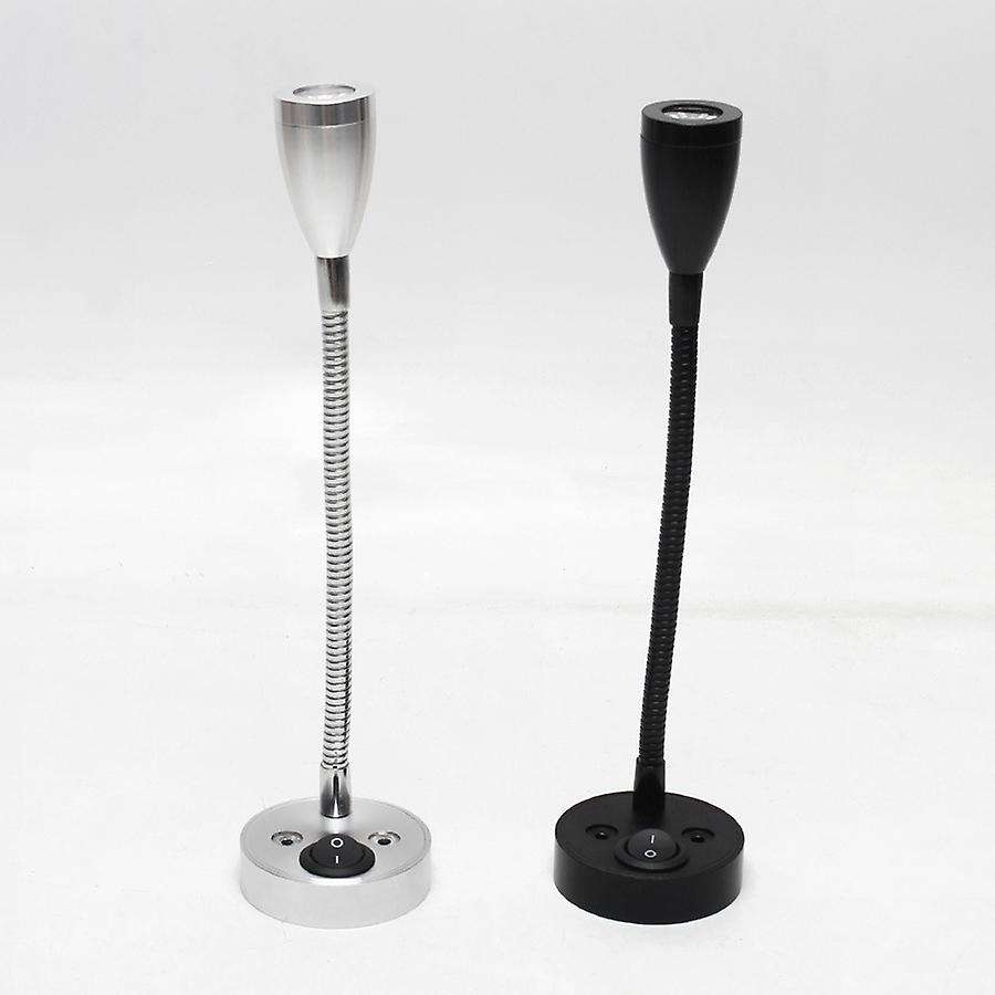 Reading Light,LED Hose Reading Light 12V 3W Bedside Wall Lamp for Yacht LED Light with Switch - Blac