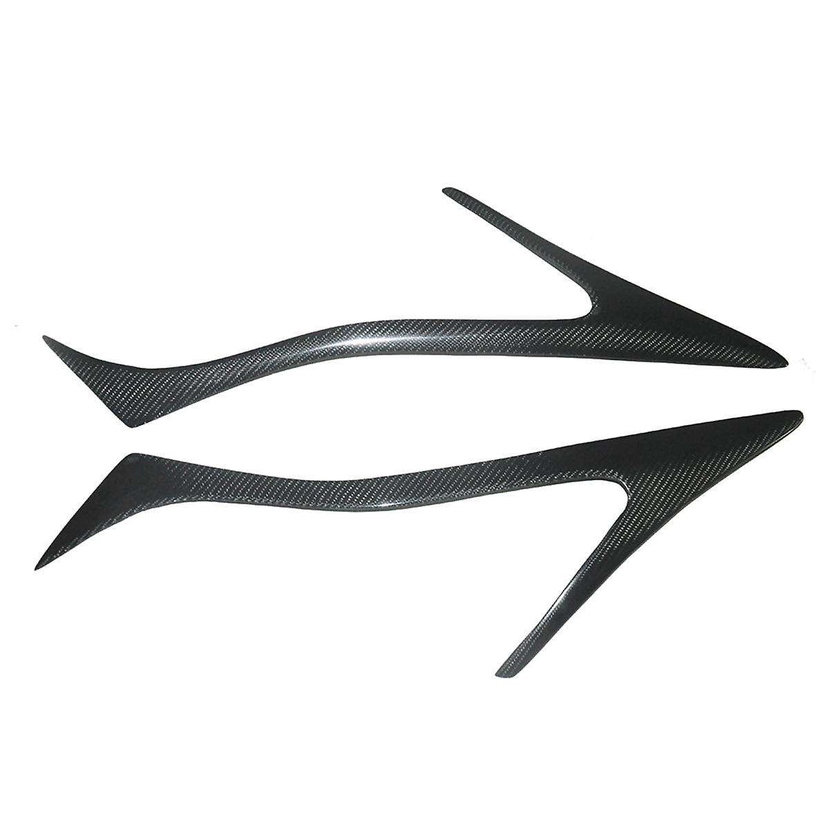 Real Carbon Fiber Eyelids Eyebrows Lids Headlight Trim Covers for 2010-2019