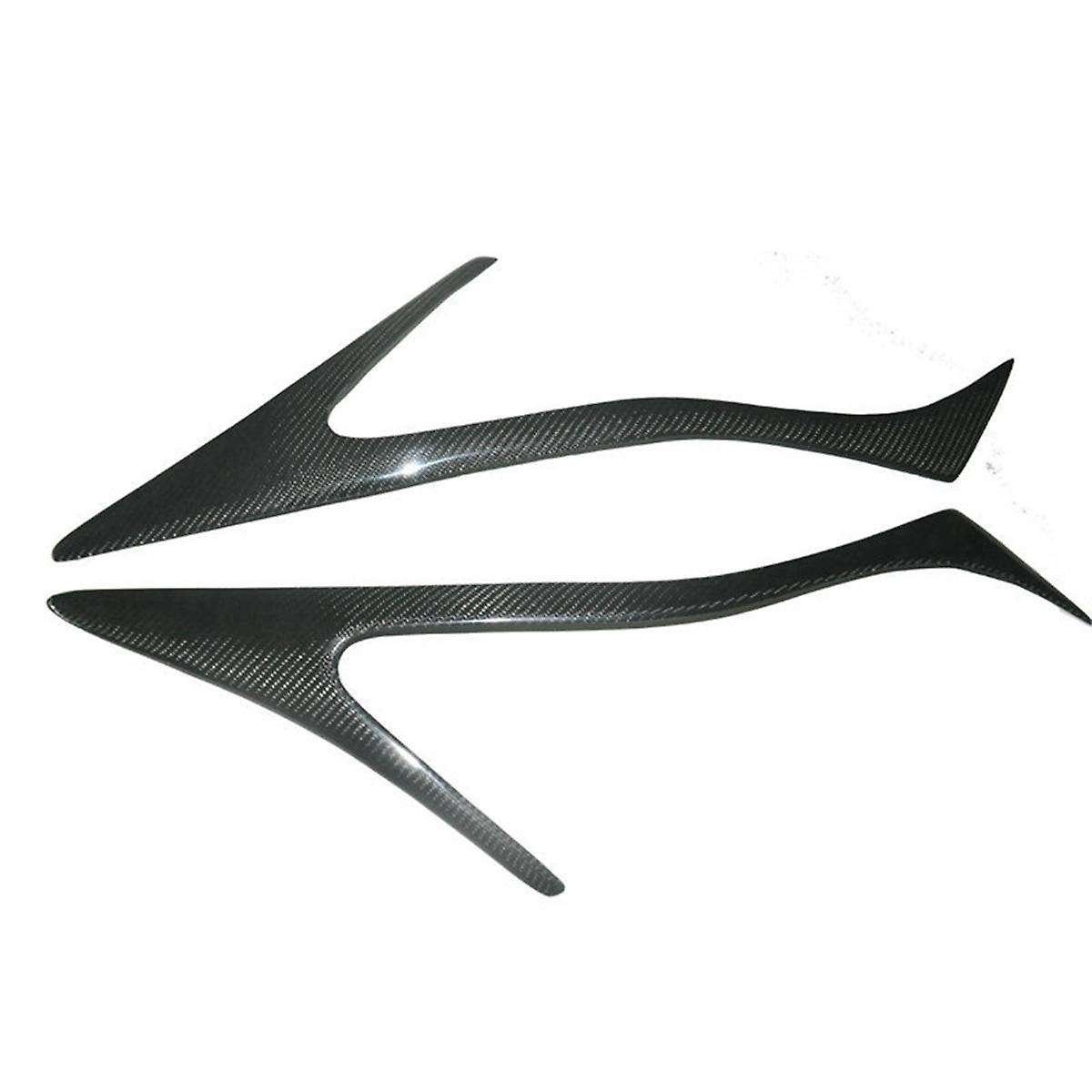 Real Carbon Fiber Eyelids Eyebrows Lids Headlight Trim Covers for 2010-2019