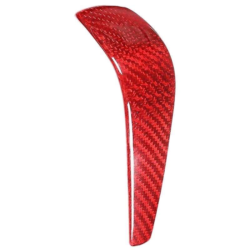 Real Carbon Fiber Red Gear Shift Knob Head Cover Trim for E90 E92 E93 E87 3 Series 2005-2012 Car Acc