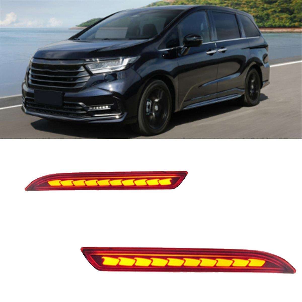 Rear Bumper LED Reflector for Odyssey 2015-2024 City 2023-2024 ELYSION Dynamic Fog Light Reflector W