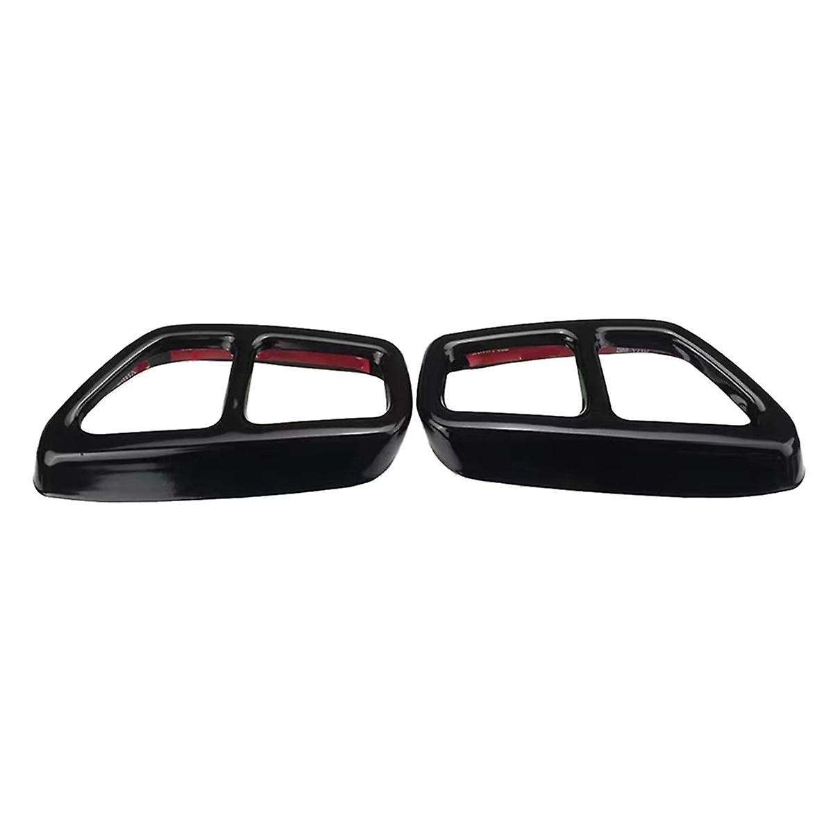 Rear Dual Exhaust Pipe Cover Trims for 5 Series G30 G31 2017-2022 Tailpipe Trim Frame Car Exterior M