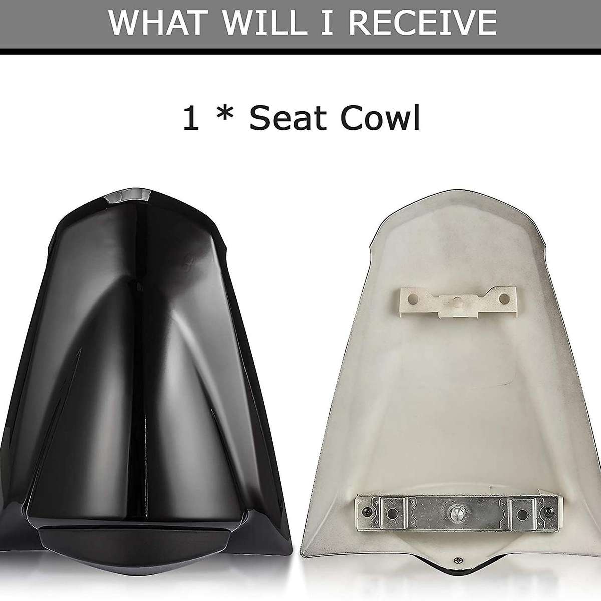 Rear Seat Fairing Cover Cowl for Ninja 250R ZX250R EX250 2008-2012 (Black)