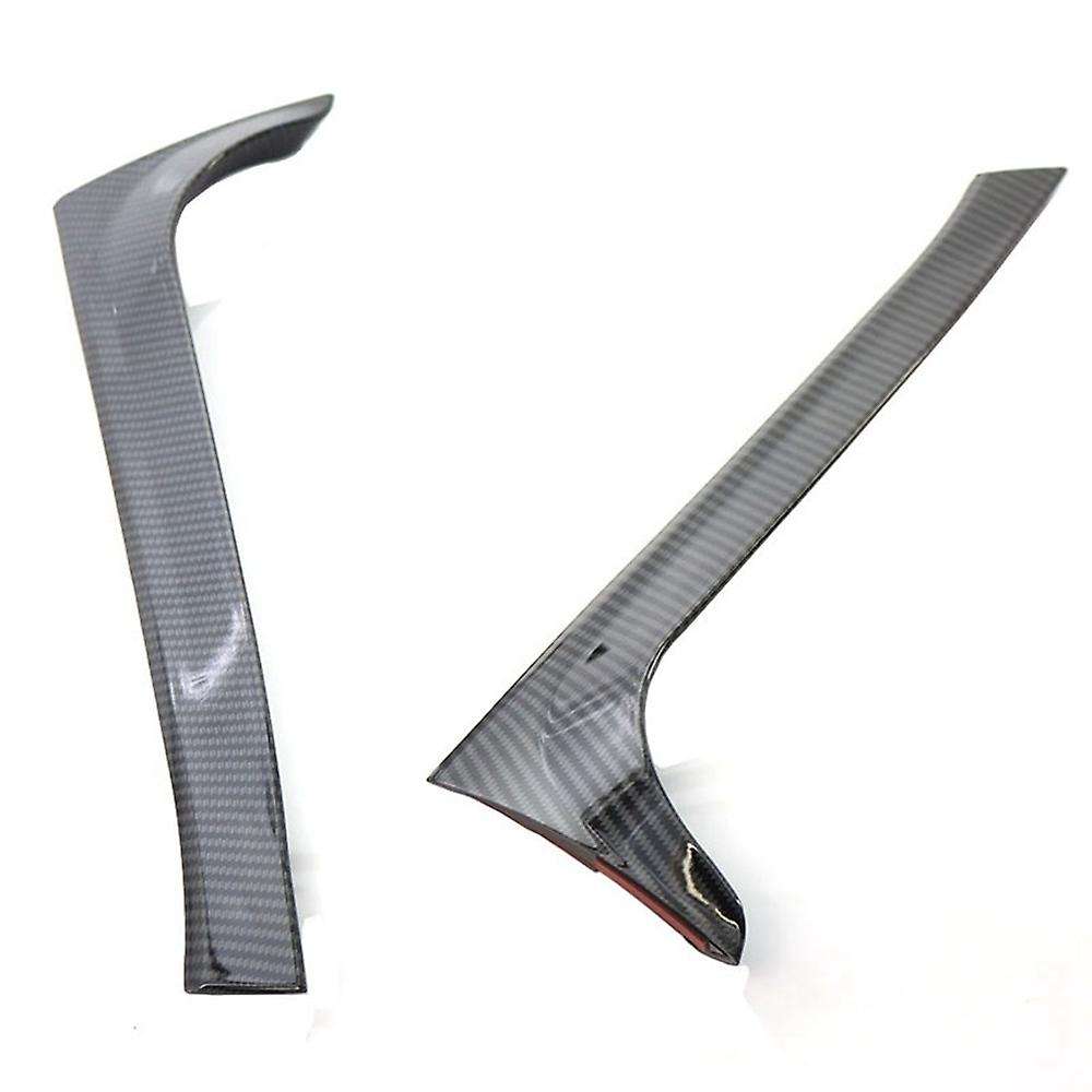 Rear Window Side Canard Spoiler Splitter Trim for Golf 6 MK6 2008-2013 Carbon Fiber Style