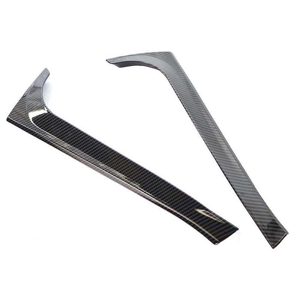 Rear Window Side Canard Spoiler Splitter Trim for Golf 6 MK6 2008-2013 Carbon Fiber Style