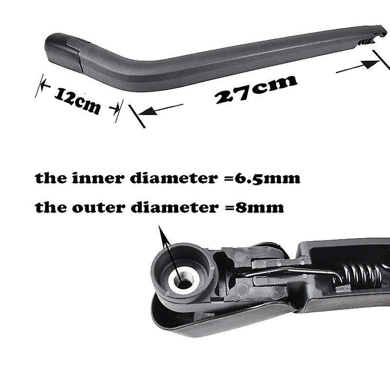 Rear Windshield Wiper Arm Blade Set Compatible Toyota Compatibletuner 2008-2017