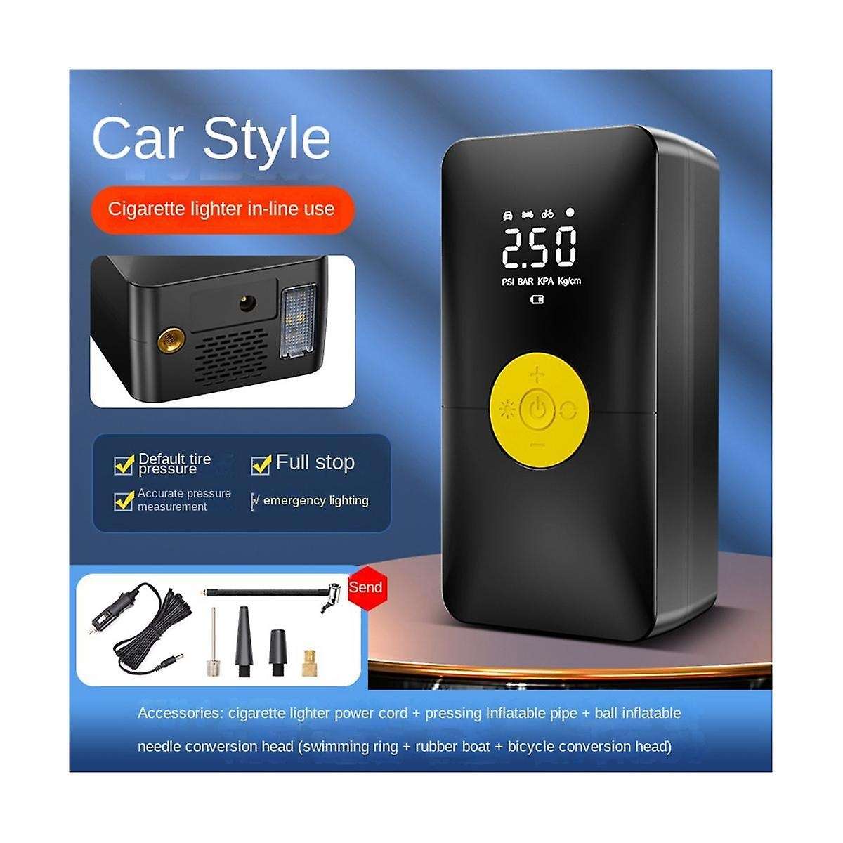 Rechargeable Air Pump Tire Inflator Portable Compressor Digital Cordless Car Tire Inflator for Bicyc