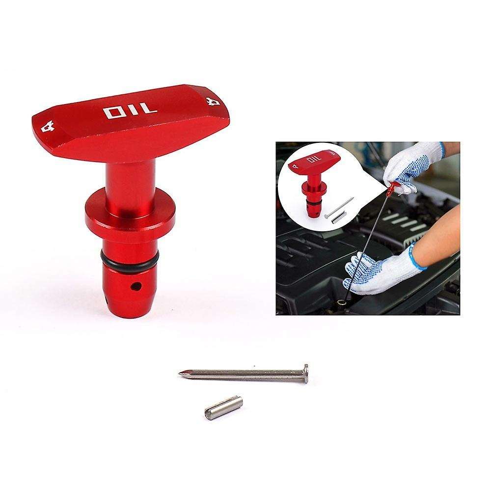 Red 1999-2011 Billet Oil Dipstick Handle Dip Stick for Oil Caliper Gt V8 Gt500