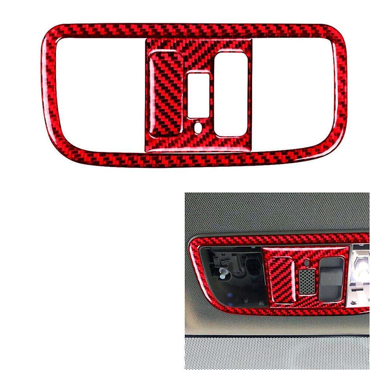 Red Carbon Fiber Overhead Lamp Panel Trim Cover for 8Th 2006-2011