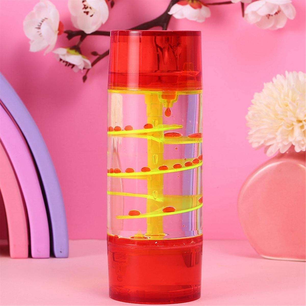 Red-hourglass Center Column Turntable Oil Drop Hourglass Jelly Color Leisure Daze Oil Leak Home Craf