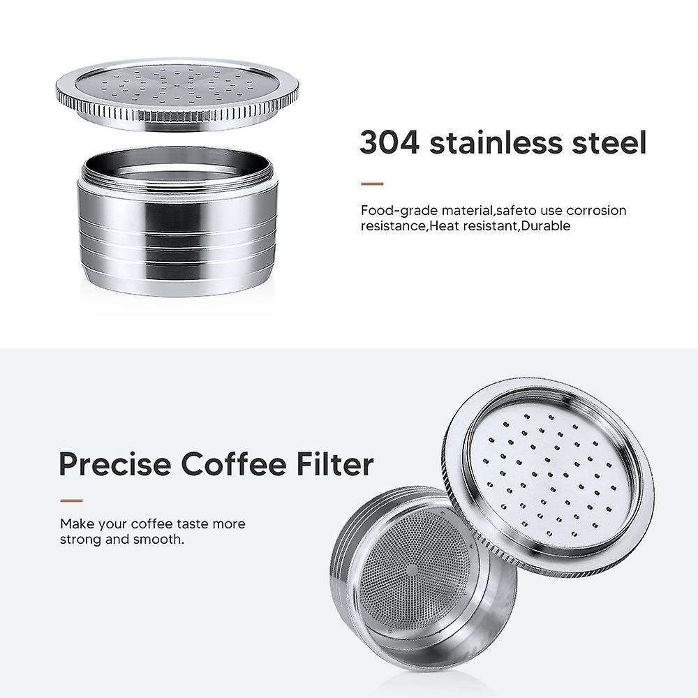 Refillable Filter Stainless Steel Espresso Coffee Maker Capsule for Machine Reusable Filter Coffee P