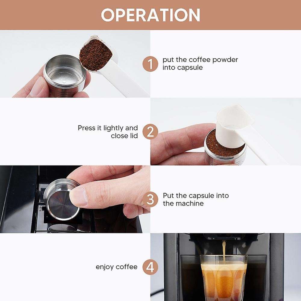 Refillable Filter Stainless Steel Espresso Coffee Maker Capsule for Machine Reusable Filter Coffee P