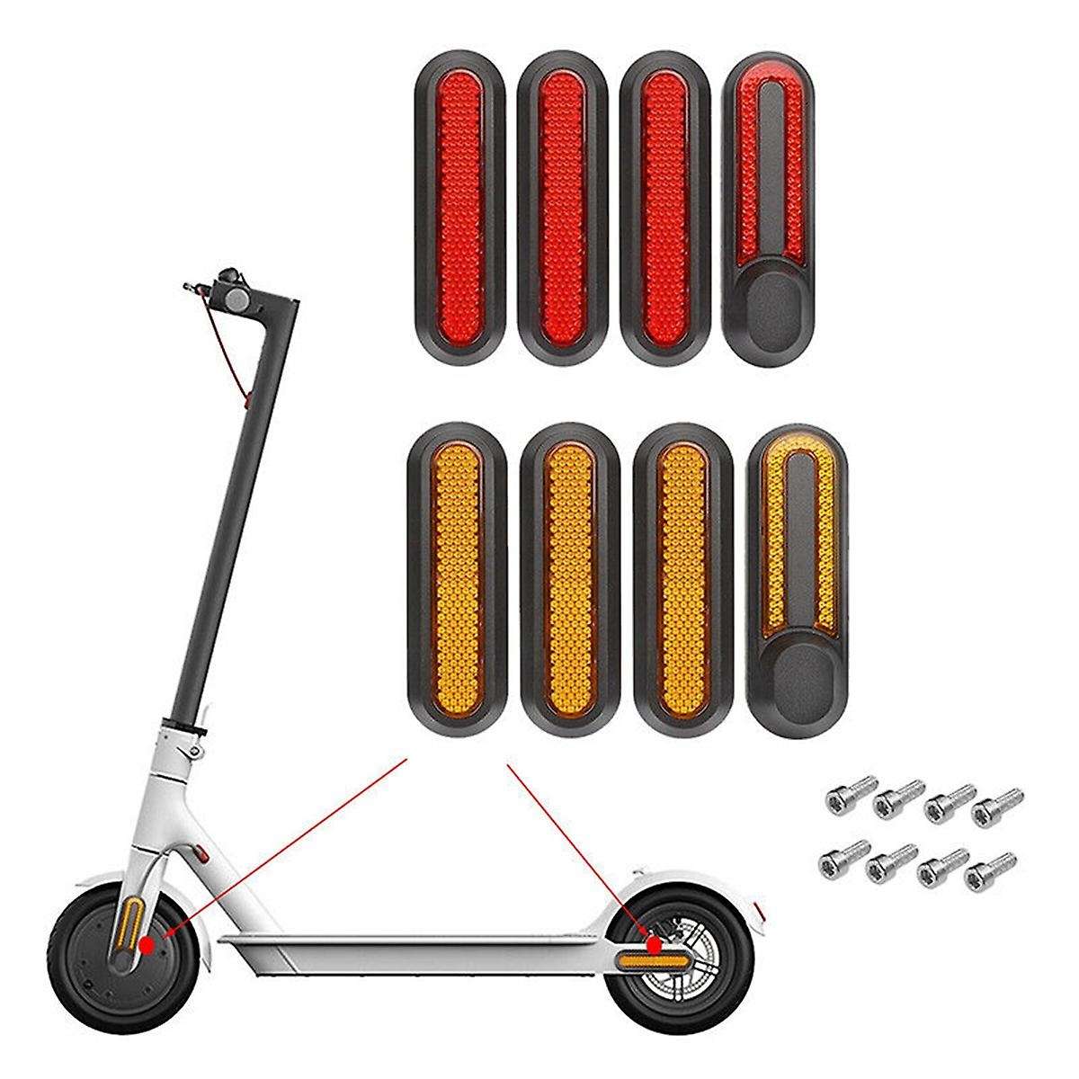 Reflective Shell for Mi Electric Scooter M365/pro/1s/essential Scooter Rear Back Wheel Hub Cover Re