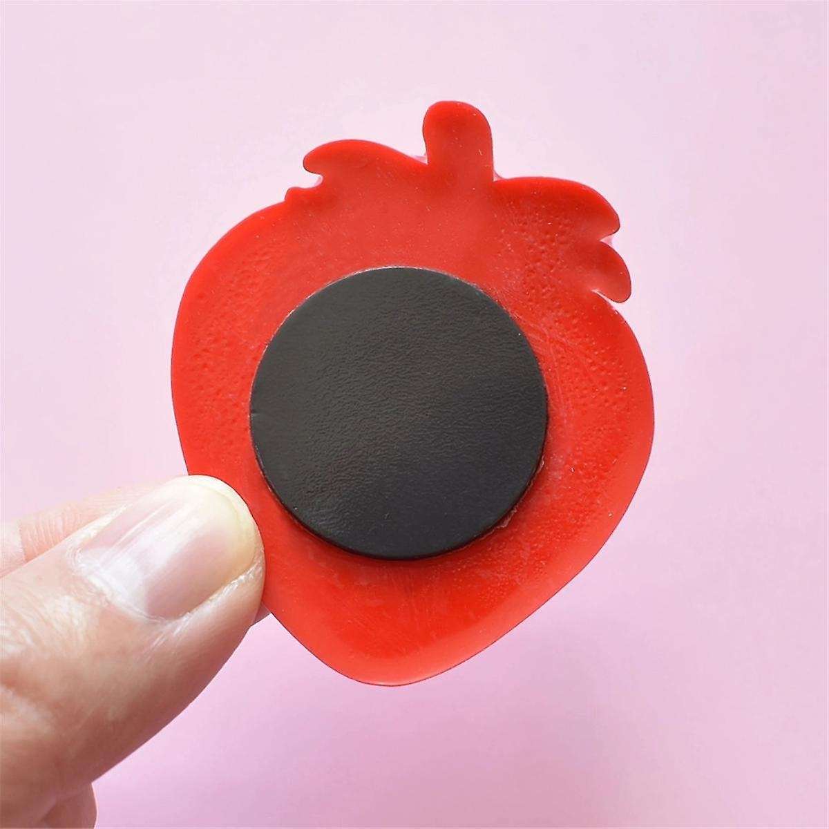 Refrigerator Magnet Cute Cartoon Fruit Magnets: Add Colorful Fun to Your Fridge with -Soft Rubber St