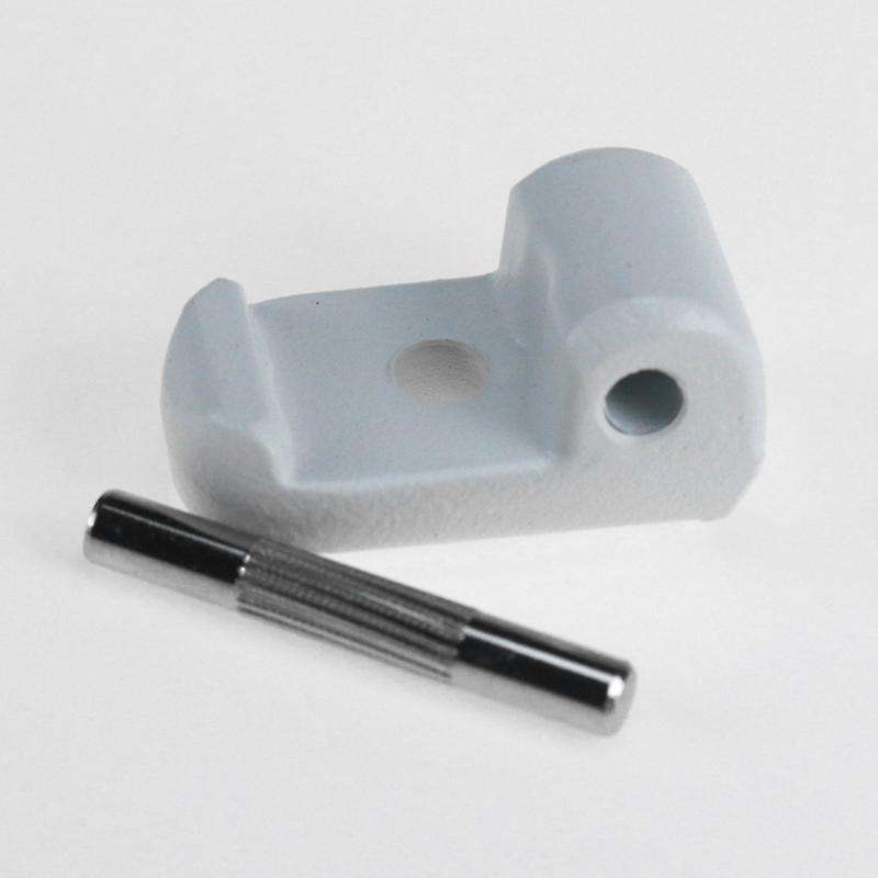 Reinforced Lock Steering Wheel Replacement Hinge Repair Latch for M365 White+Silver