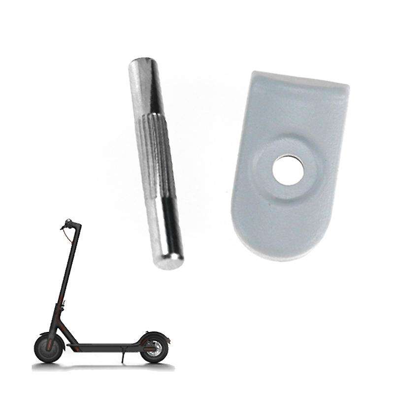 Reinforced Lock Steering Wheel Replacement Hinge Repair Latch for M365 White+Silver