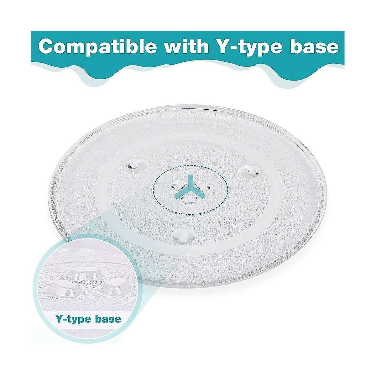 Replacement Glass Tray Glass Plate Turntable Tray Accessories Y-bottom 12.5 In Durable for Oven