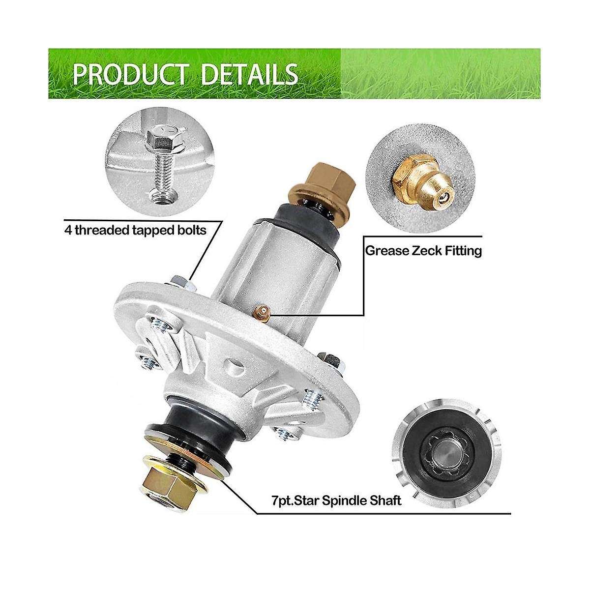 Replaces 285-851 Spindle Assembly GY20962 GY21098 GY20454 42In 48In Deck for D100-D160,LA100-LA165