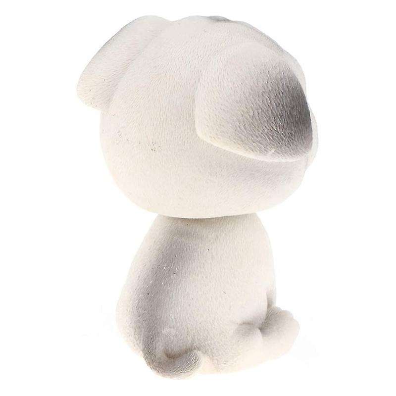 Resin Cute Bobble Head Dog Bobbing Head Puppy Figurine Toy Home Home/Car Dashboard for Car Vehicle D