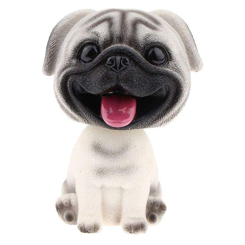 Resin Cute Bobble Head Dog Bobbing Head Puppy Figurine Toy Home Home/Car Dashboard for Car Vehicle D