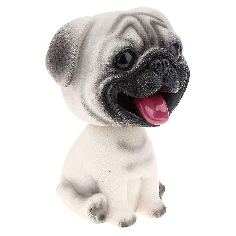 Resin Cute Bobble Head Dog Bobbing Head Puppy Figurine Toy Home Home/Car Dashboard for Car Vehicle D