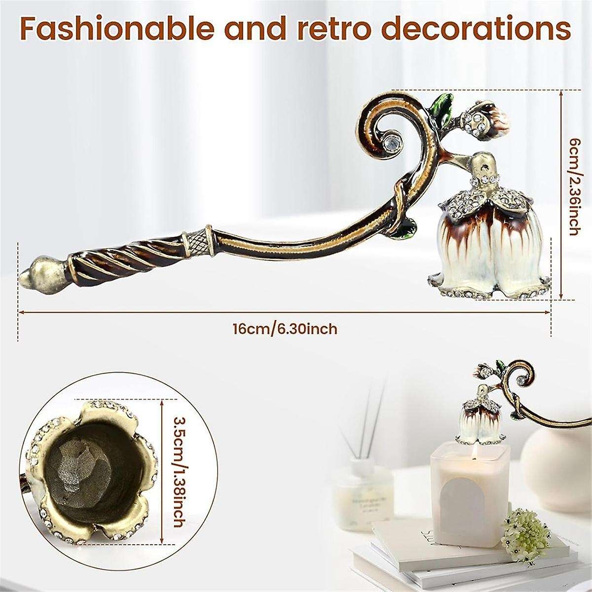 Retro Candle Extinguisher, Scented Candle Tools, , Enamel Colored Candle Cover