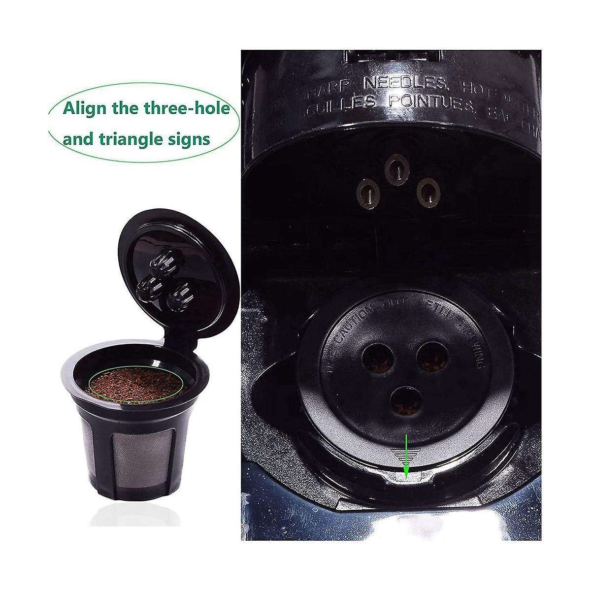 Reusable K Cups Coffee Filters for Ninja Dual Brew,refillable Coffee Pods Compatible for Ninja Cfp3