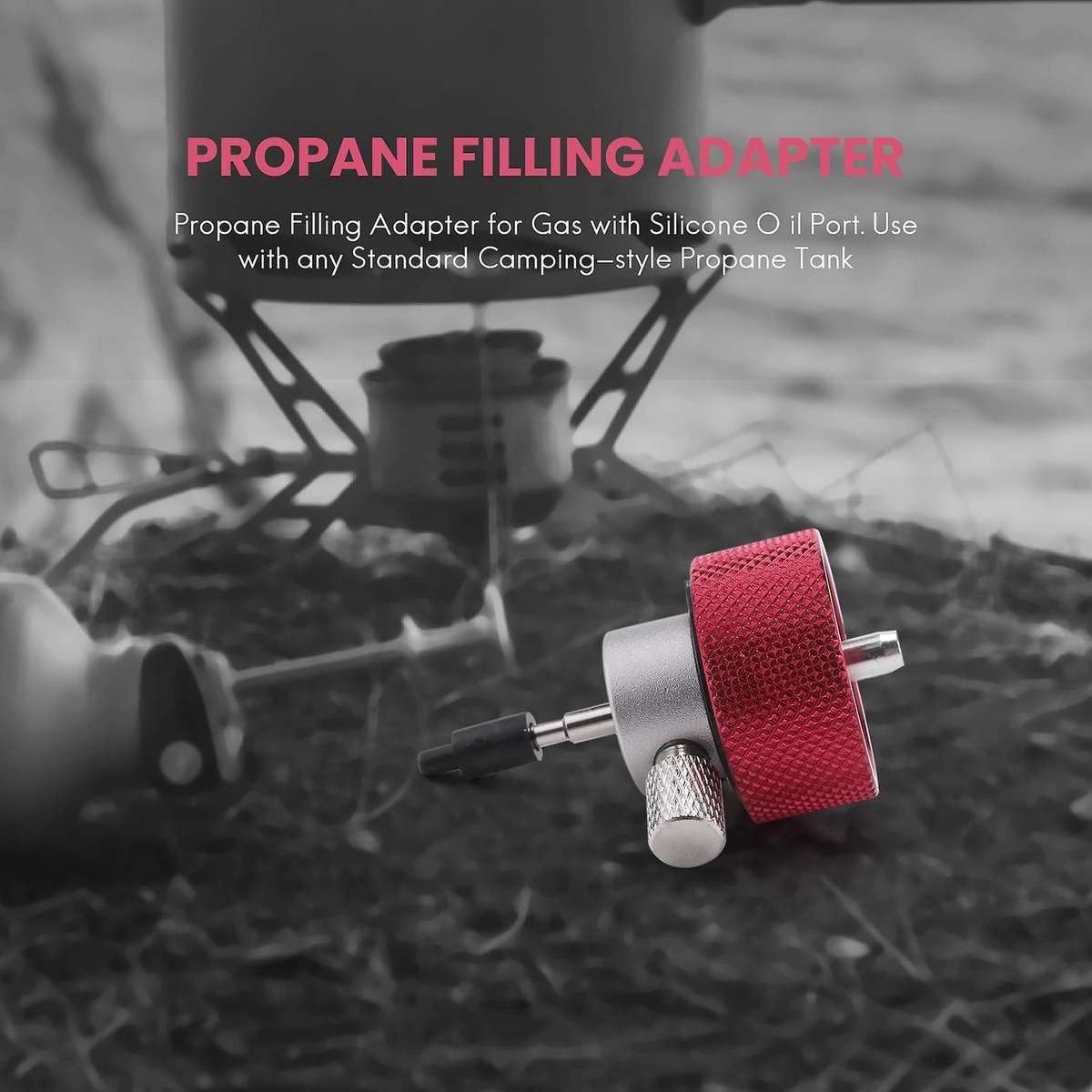Reusable Propane Filling Adapter Accessories for Green Tank with Silica Pore Filling Adapter