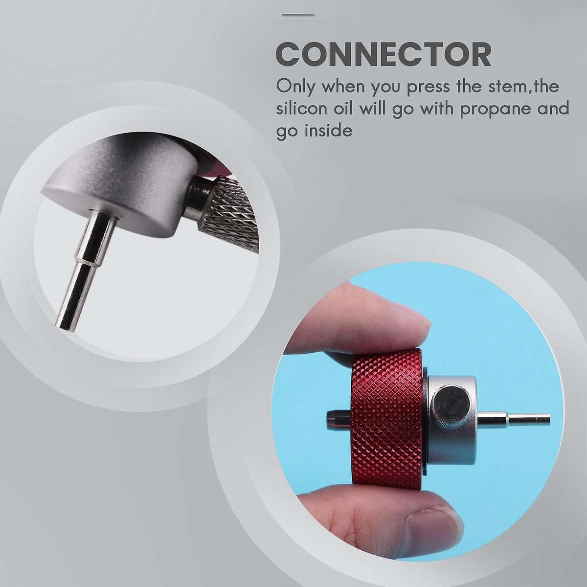 Reusable Propane Filling Adapter Accessories for Green Tank with Silica Pore Filling Adapter