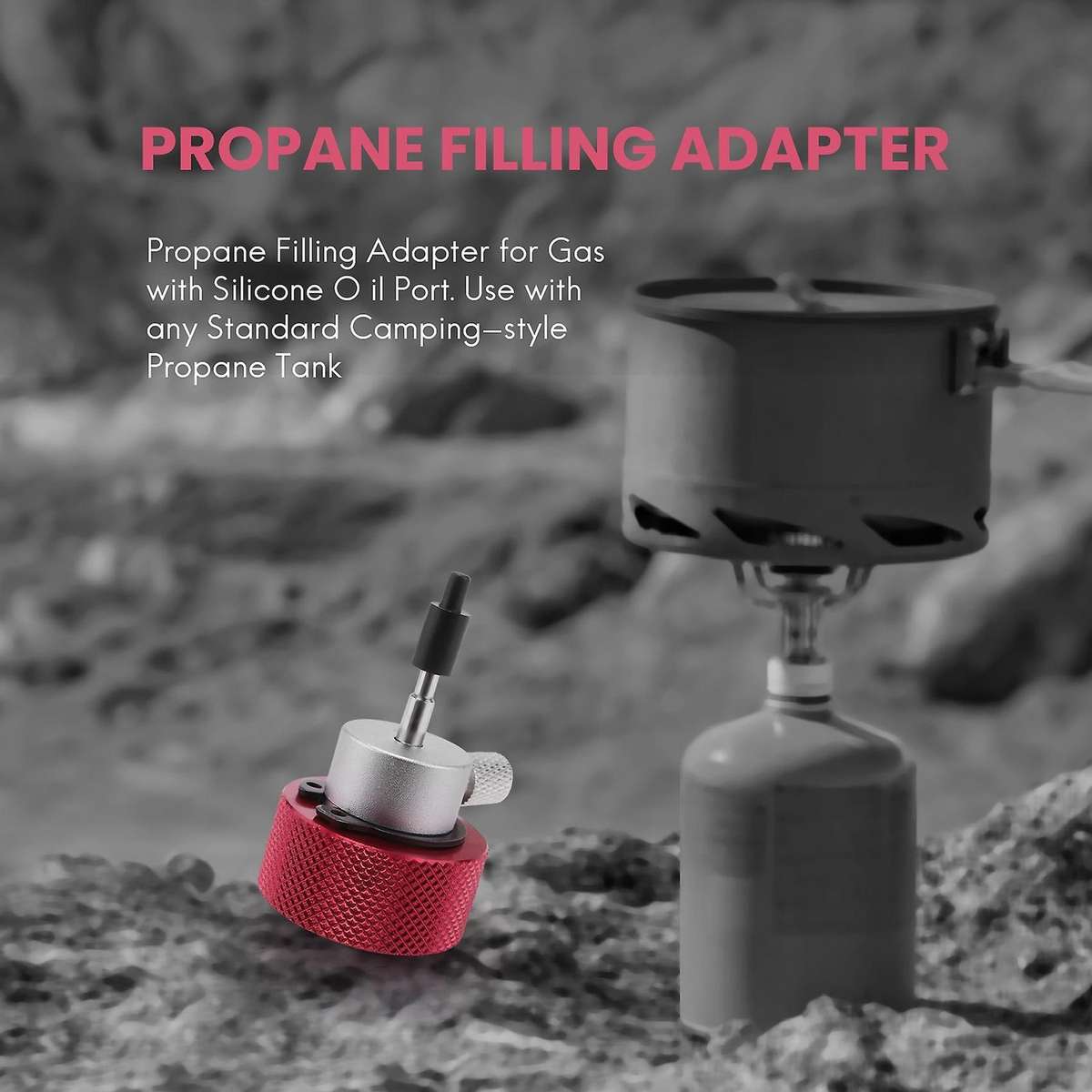 Reusable Propane Filling Adapter Accessories for Green Tank with Silica Pore Filling Adapter