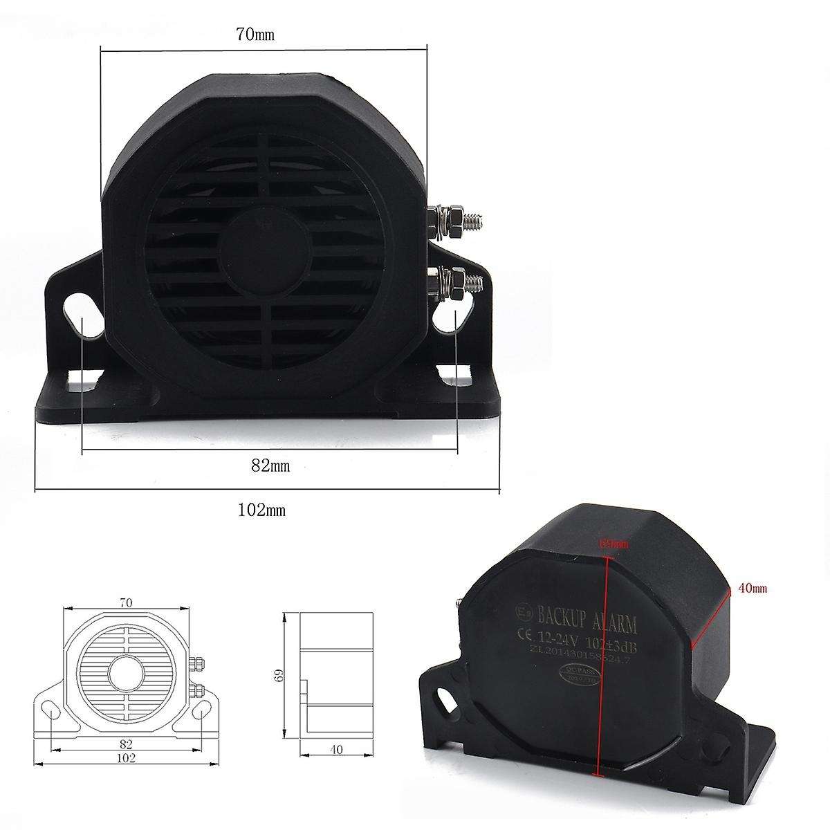 Reverse Buzzer Alarm Horn Beep Truck Caravan Car Backup Beeper Universal 12V-24V