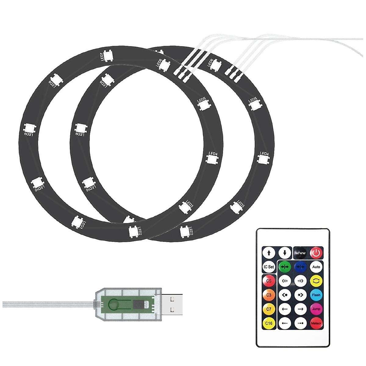 RGB LED Light Strip for Slim Host Dazzle Color Decor Light Circle Universal Ambient Light Rgb Phanto