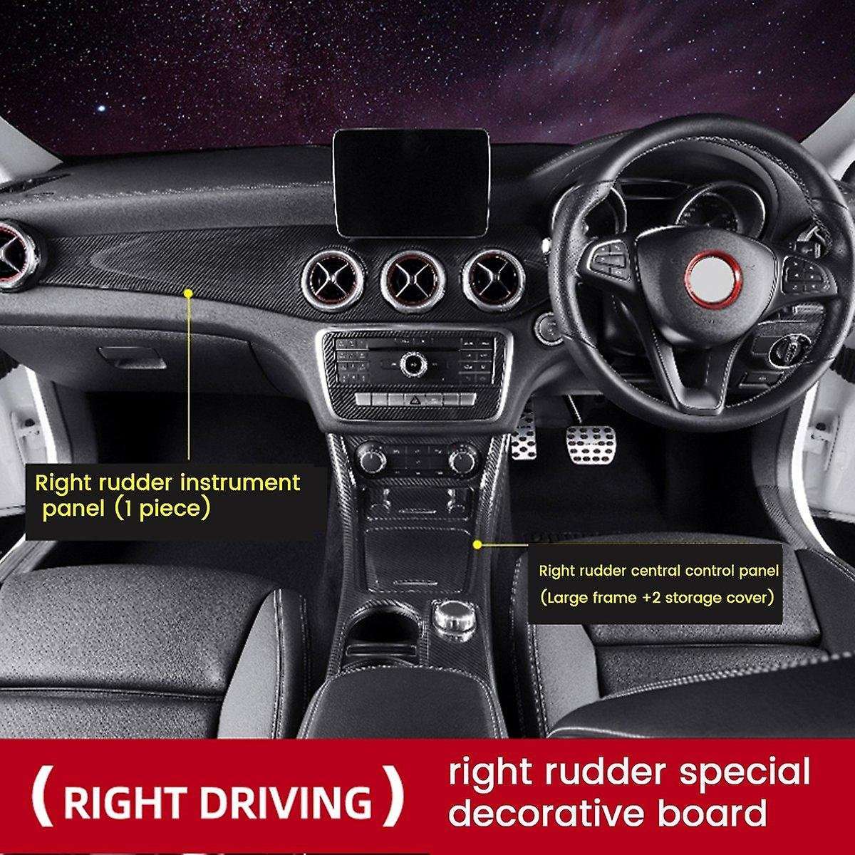 Rhd Car Center Dashboard Air Condition Outlet Panel Trim Cover for W176 Cla C117 Gla X156 2013-2018