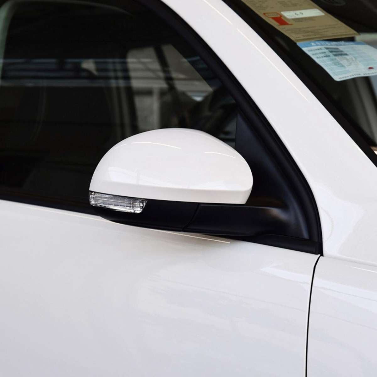 Right Side Wing Rearview Mirror Cover Shell Cap Housing for 2009-2017 2012-2018 Yeti 2014-2017 White