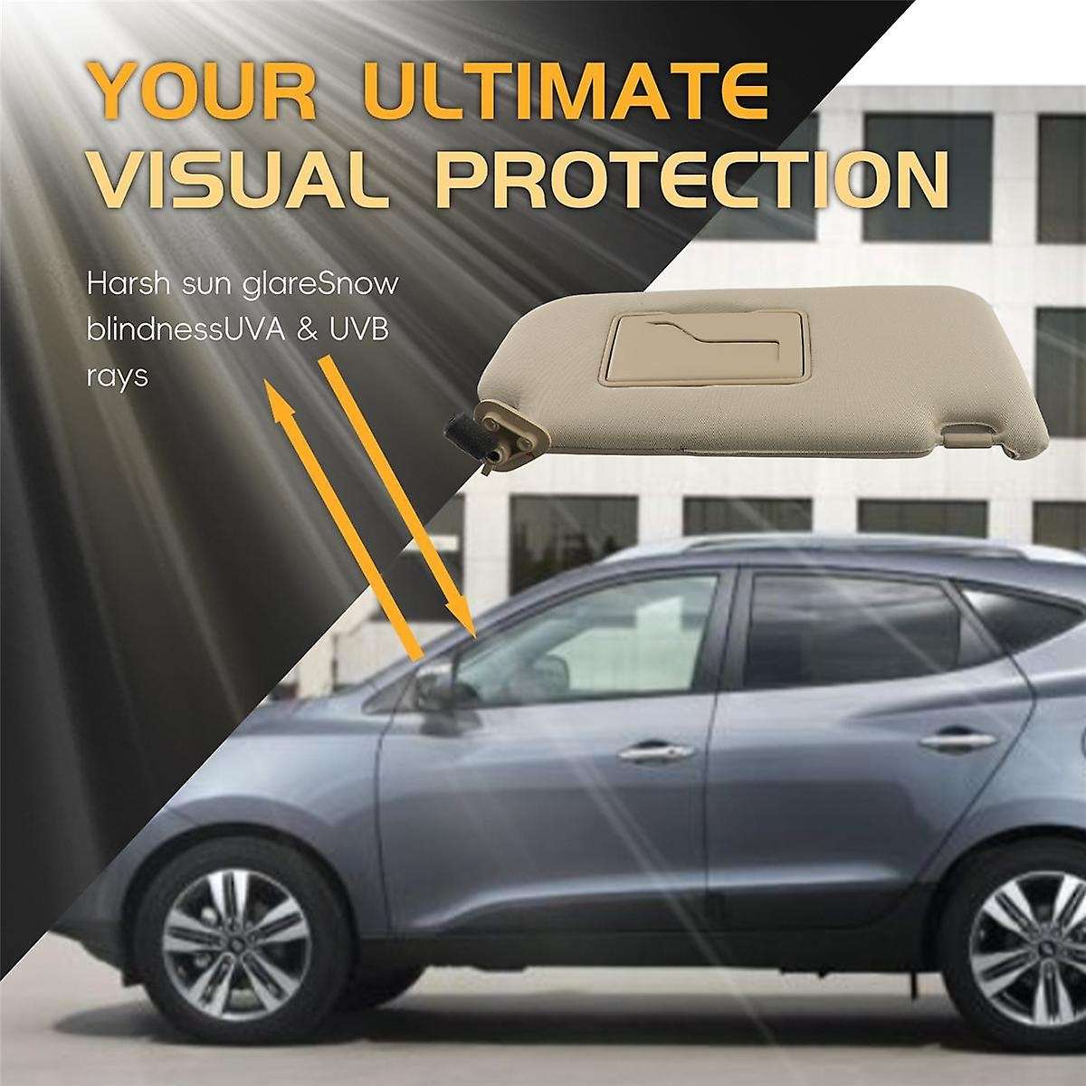 Right Sun Visor with Vanity Mirror for 2004-2014 Sunshading Board 852022E000 85202-2E000