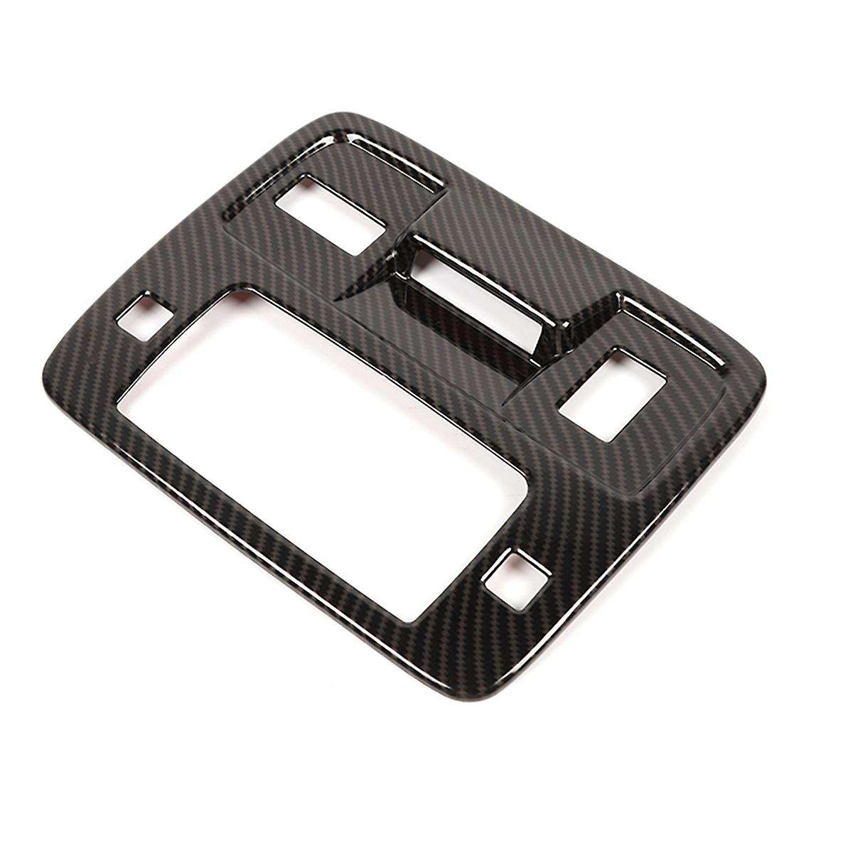 Roof Reading Light Lamp Switch Button Trim Panel Cover ABS for 2010-2015 Accessories (Carbon Fiber)