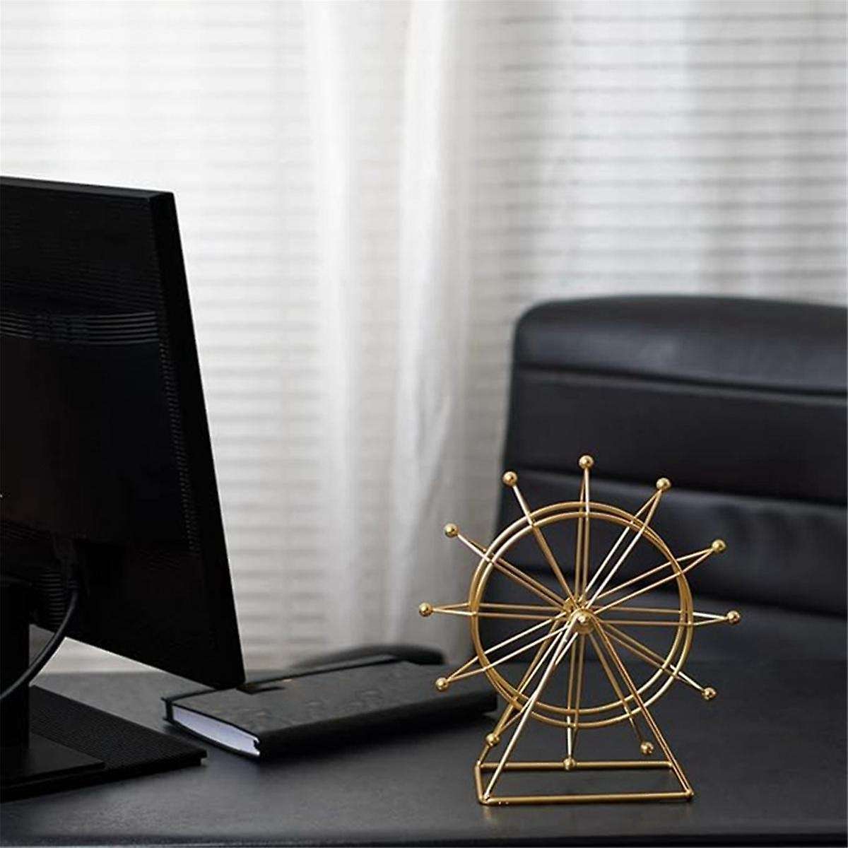 Rotatable -wheel Bookshelf Decor, Shelf House Living Room Decor- Fireplace Or Desk Decor, Friend