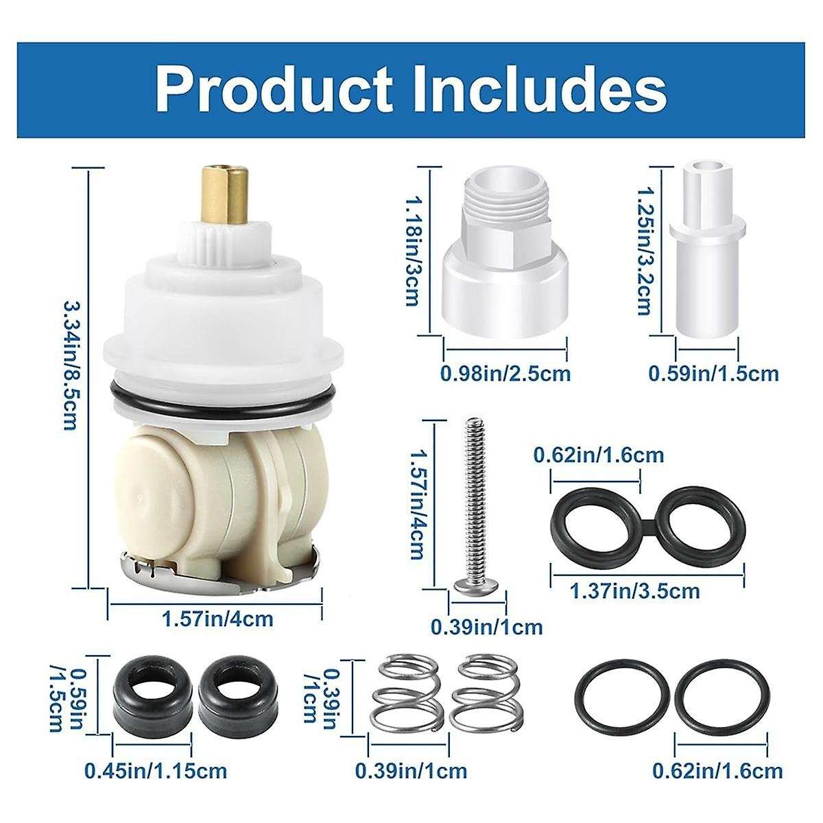 RP32104Cartridge Replacement Kit for DeltaDisplay 1700 Series Showers (1998-2005), RP32104 Cartridge
