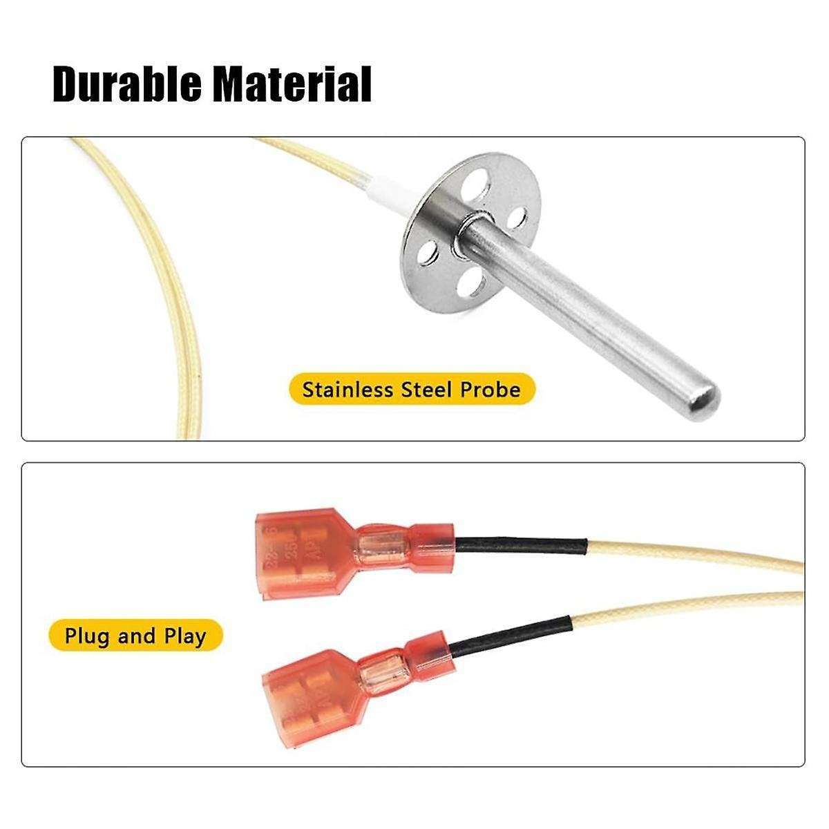 RTD Probe Sensor for RT-B380 RT-B380X Wood Pellet Grill Temperature Sensor Replacement