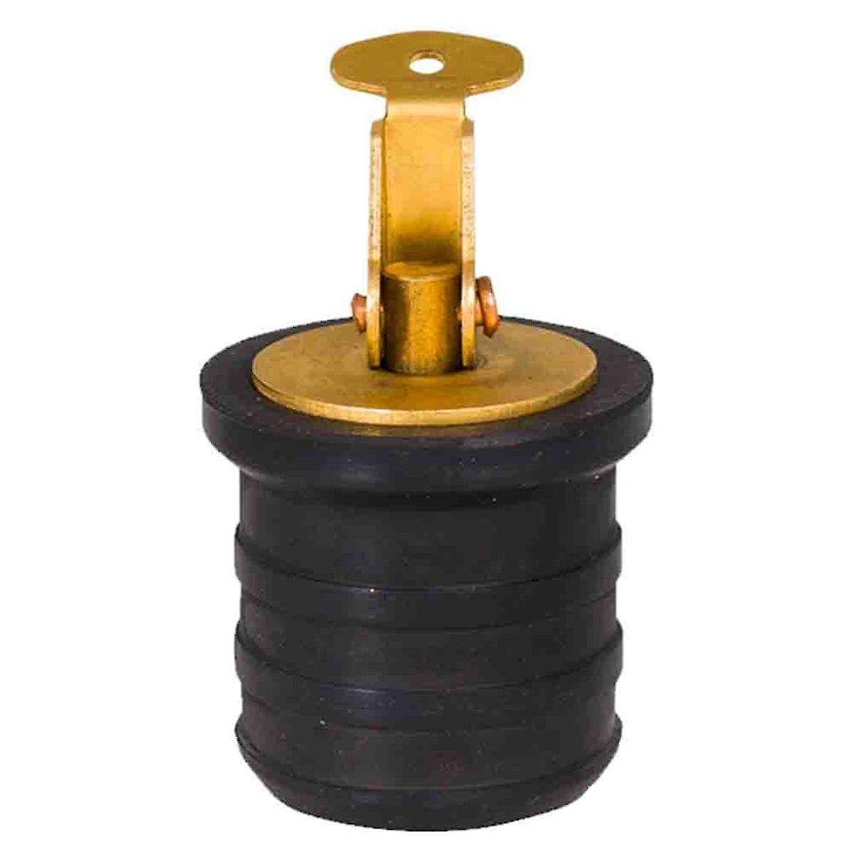 Rubber Seal Brass Drain Plug Brass Snap Lock Bait Well Plug Bottom Porthole Drain Plug for Scuppers