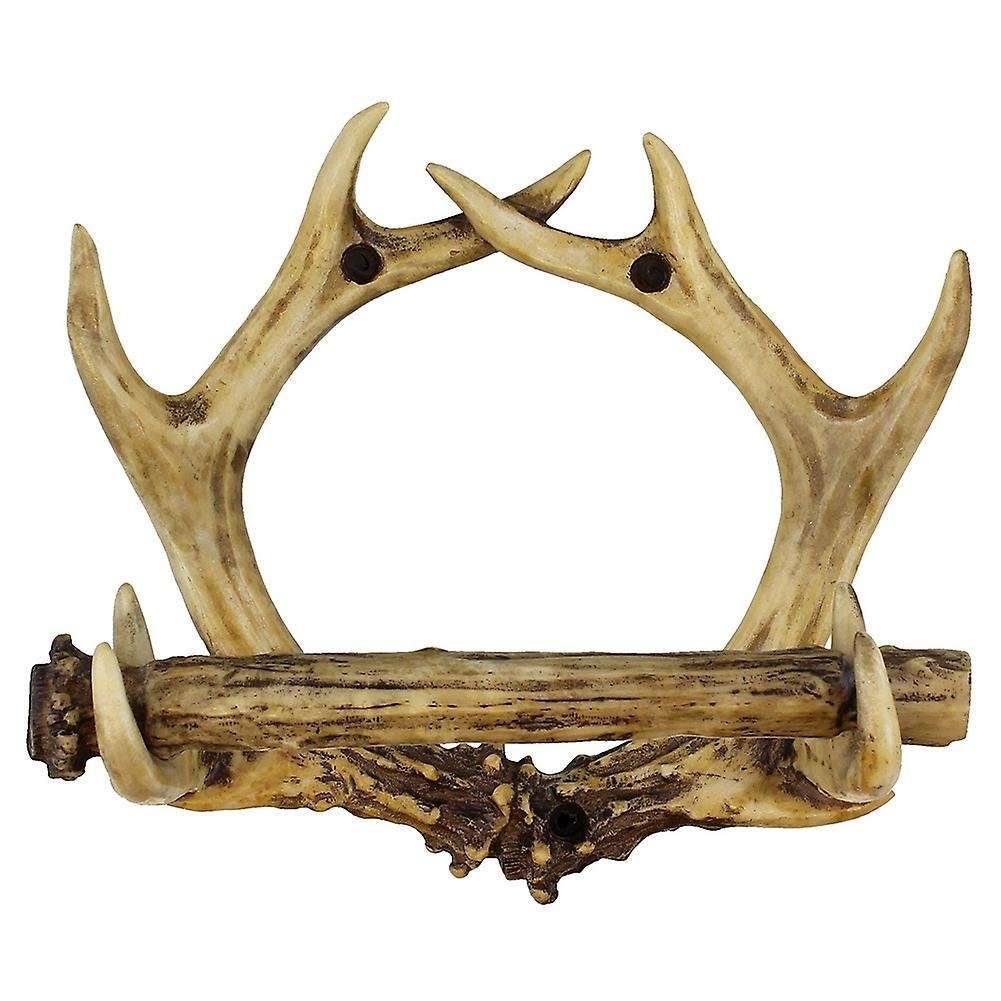 Rustic Deer Wall Mounted Toilet Paper Holder American Country Resin Crafts Paper Towel Rack for Home